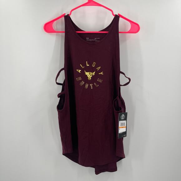 UNDER ARMOUR Project Rock Tank Size Small All Day Hustle NWT Women's Athletic - Picture 13 of 13